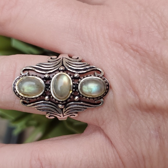 New Labradorite 925 Silver Ring. - Picture 2 of 16